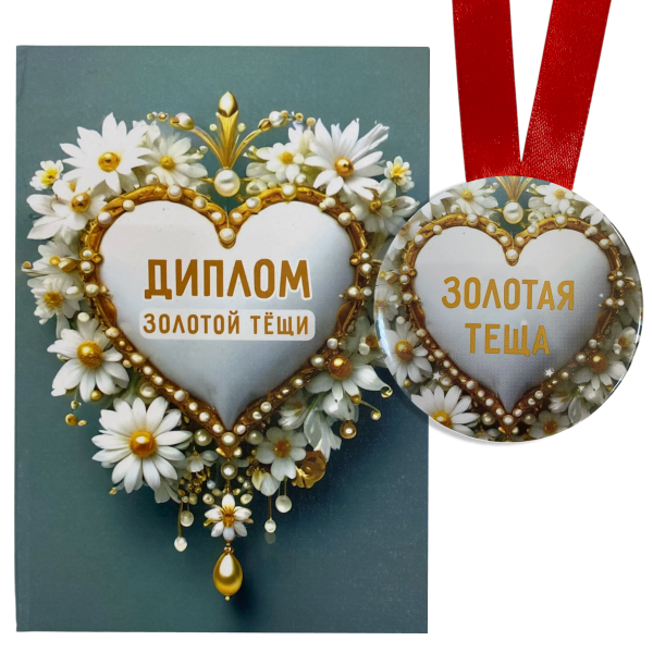 Диплом Золотой тещи + Медаль Золотая теща