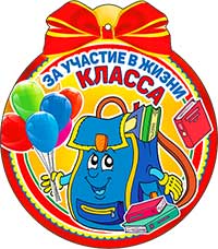 Медаль "За участие в жизни класса"