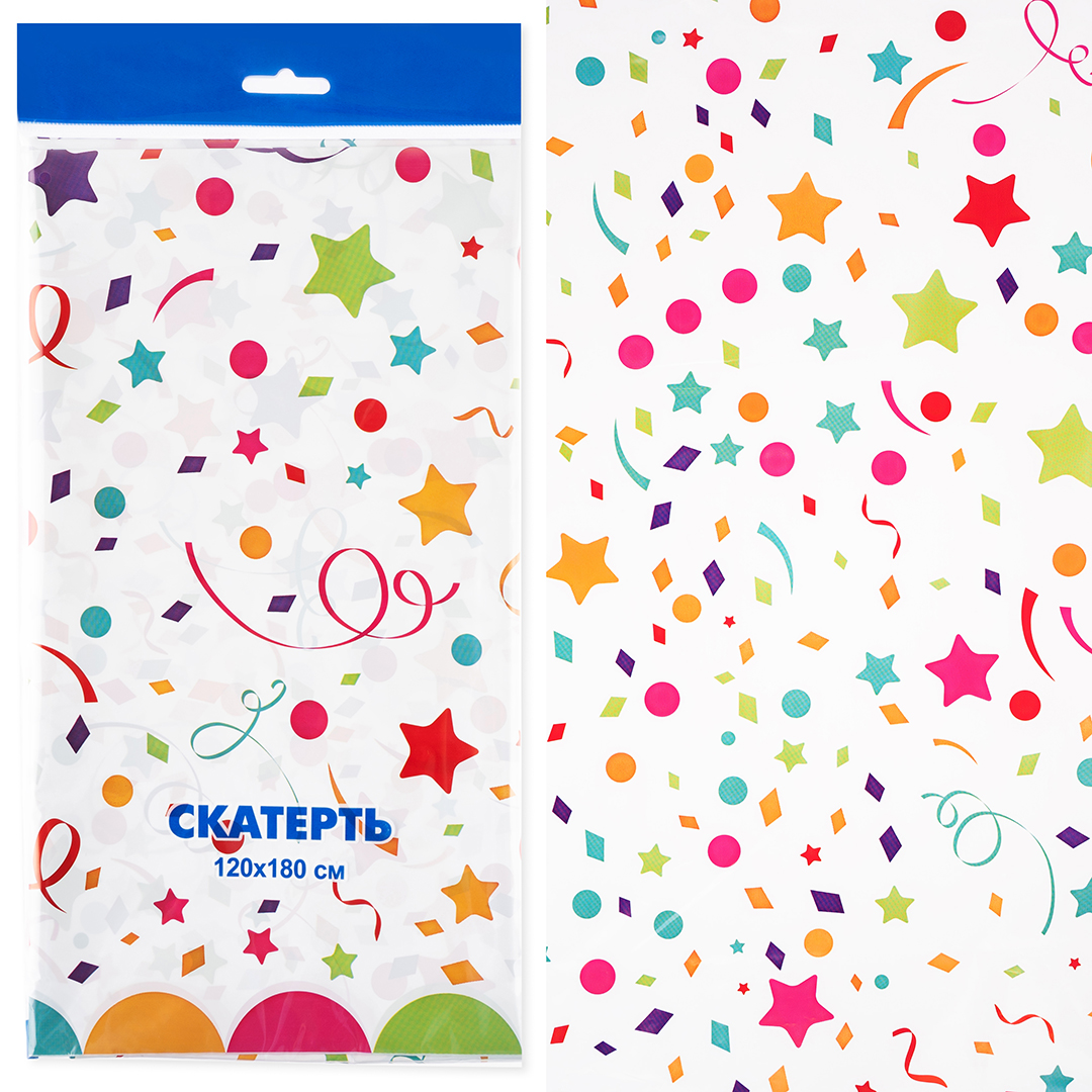 Одноразовые скатерти - Скатерть одноразовая, Карнавалия, 120*180 см, 1 шт.