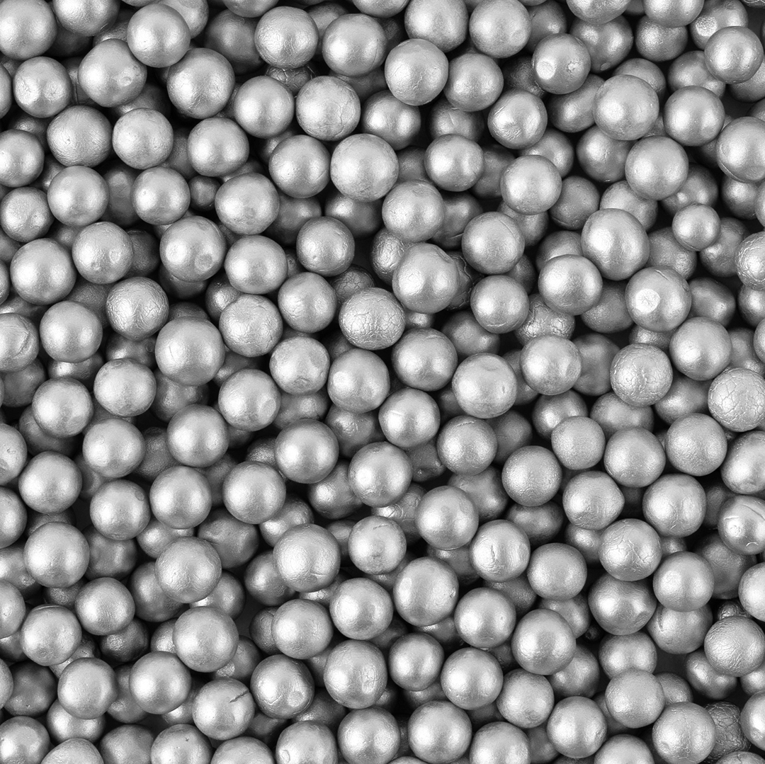 Конфетти и декор - Шарики пенопласт, Серебро, Металлик, 6-8 мм, 10 гр. Конфетти и декор - Шарики пенопласт, Серебро, Металлик, 6-8 мм, 10 гр.