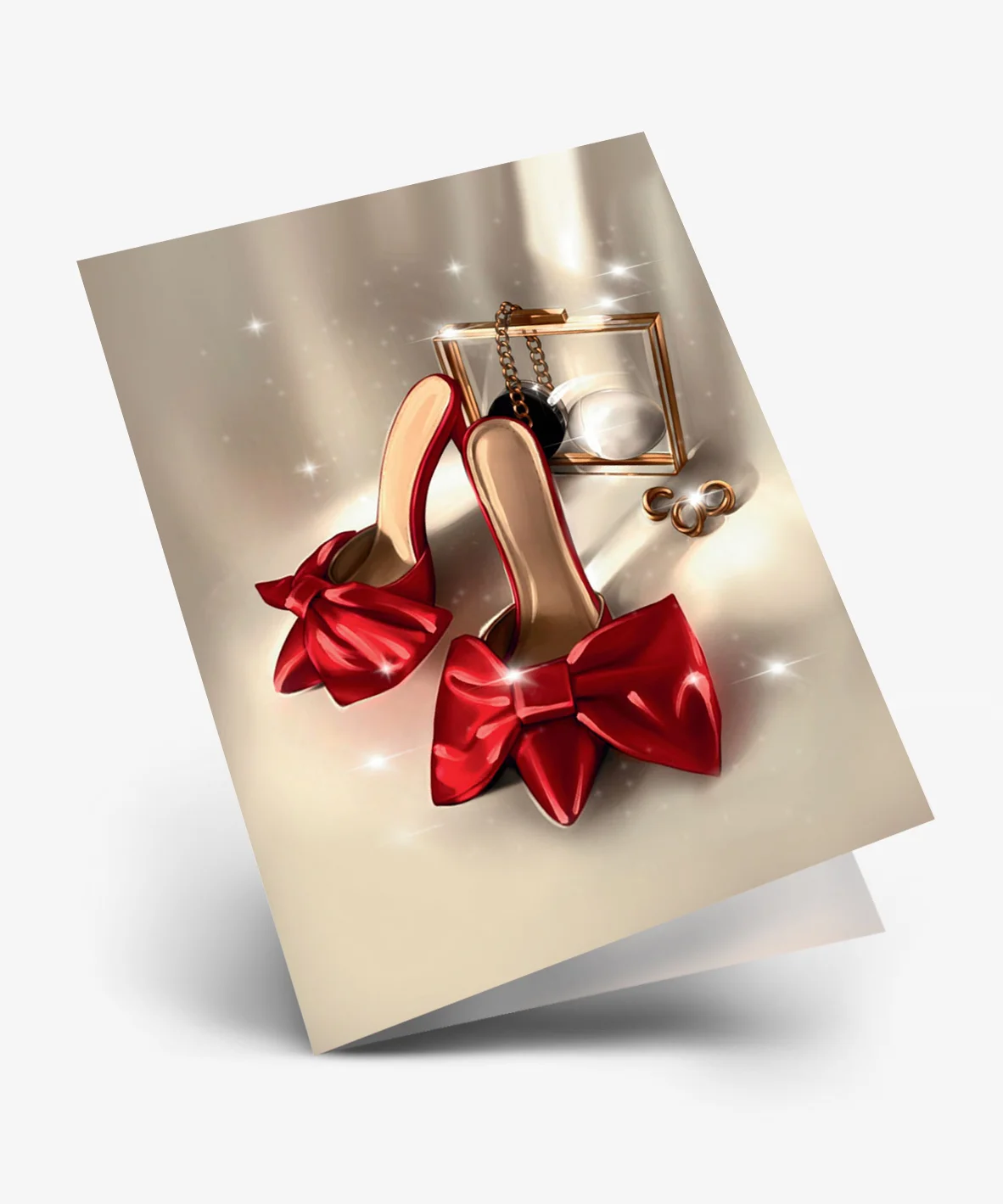 Мини открытки - Двойная мини открытка "Без текста"