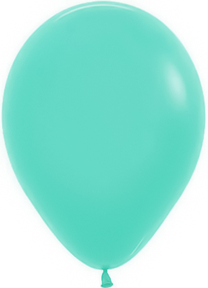 Круглые без рисунка - Шар (12''/30 см), Аквамарин (037), пастель, 50 шт.