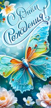 Конверты для денег - Конверт для денег "С Днем Рождения!" УФ-лак Конверты для денег - Конверт для денег "С Днем Рождения!" УФ-лак