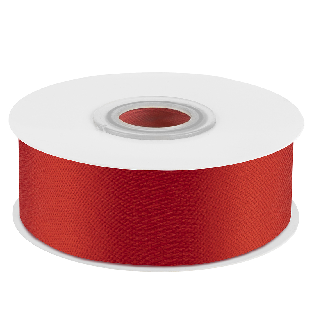 Лента атласная - Лента атласная (2,5 см*22,85 м) Красный, 1 шт.