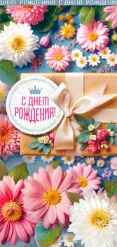 Конверты для денег - Конверт для денег "С Днем Рождения!" УФ-лак Конверты для денег - Конверт для денег "С Днем Рождения!" УФ-лак