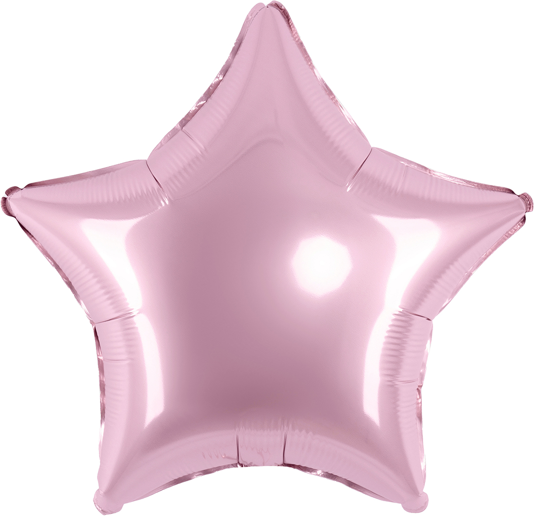 Без рисунка - Шар (9''/23 см) Мини-звезда, Розовый, Макарунс, 1 шт. Без рисунка - Шар (9''/23 см) Мини-звезда, Розовый, Макарунс, 1 шт.
