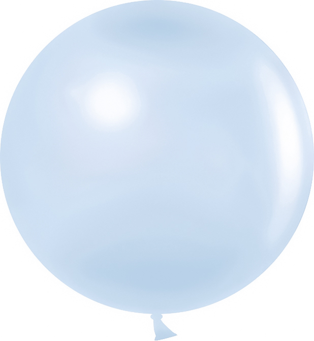 Круглые без рисунка - Шар (36''/91 см), Воздушно-голубой, макарунс, 3 шт.