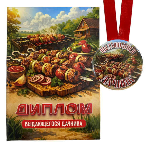 Диплом Выдающегося дачника + Медаль Лучшему садоводу