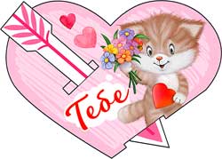 Мини открытки - Мини открытка "Тебе" блестки