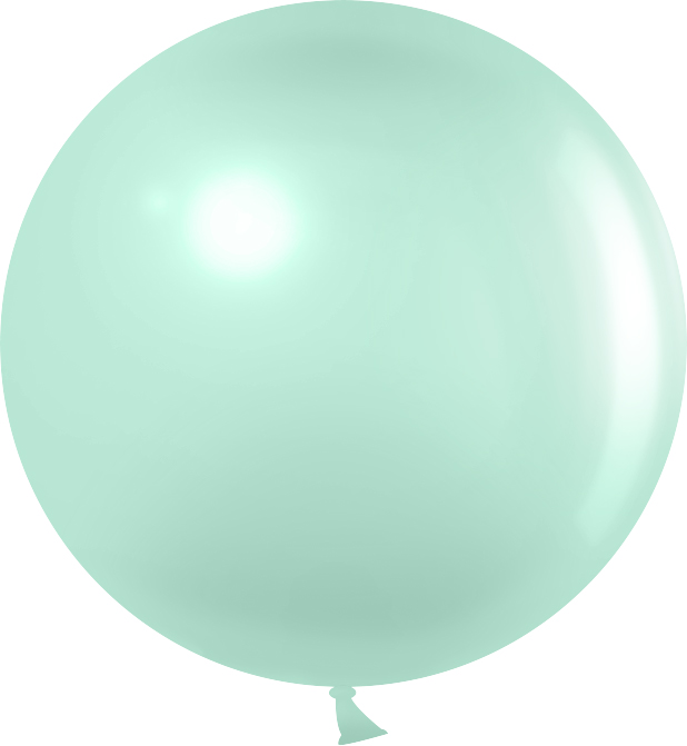 Круглые без рисунка - Шар (24''/61 см), Нежная мята, макарунс, 3 шт.