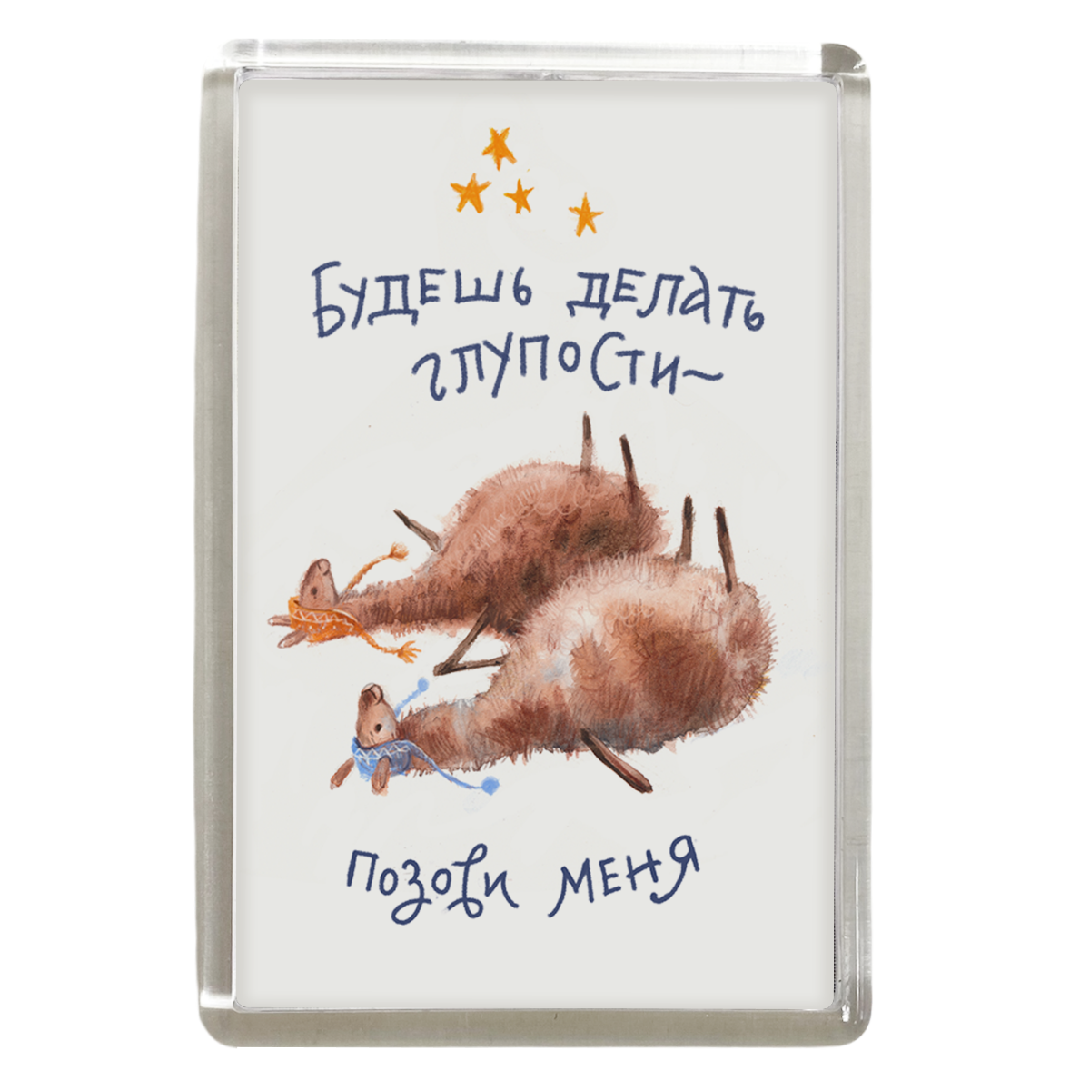 Магниты - Магнит "Будешь делать глупости - позови меня (альпаки)"