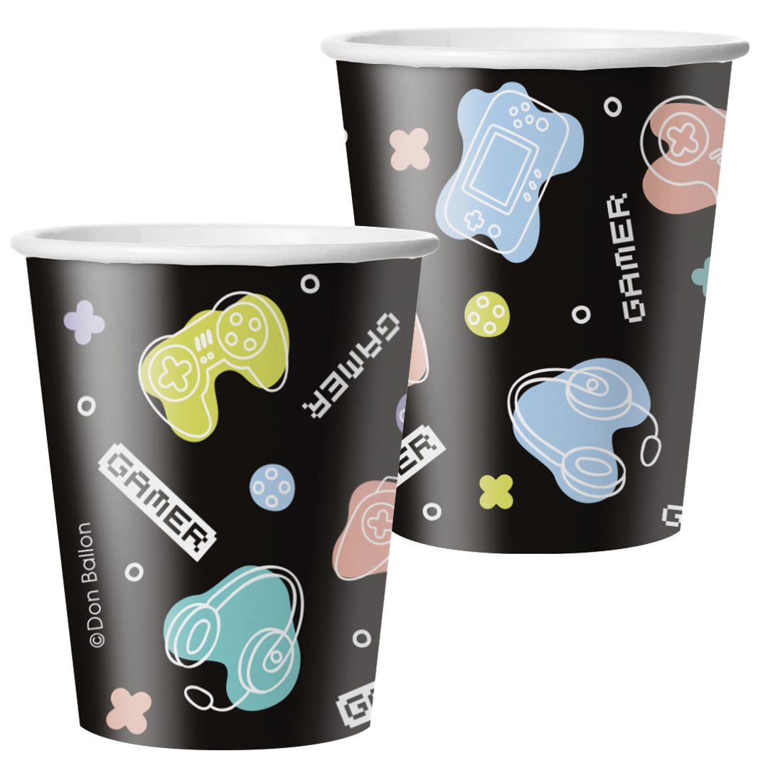 Одноразовые стаканы - Стаканы (250 мл) Геймер, 6 шт.