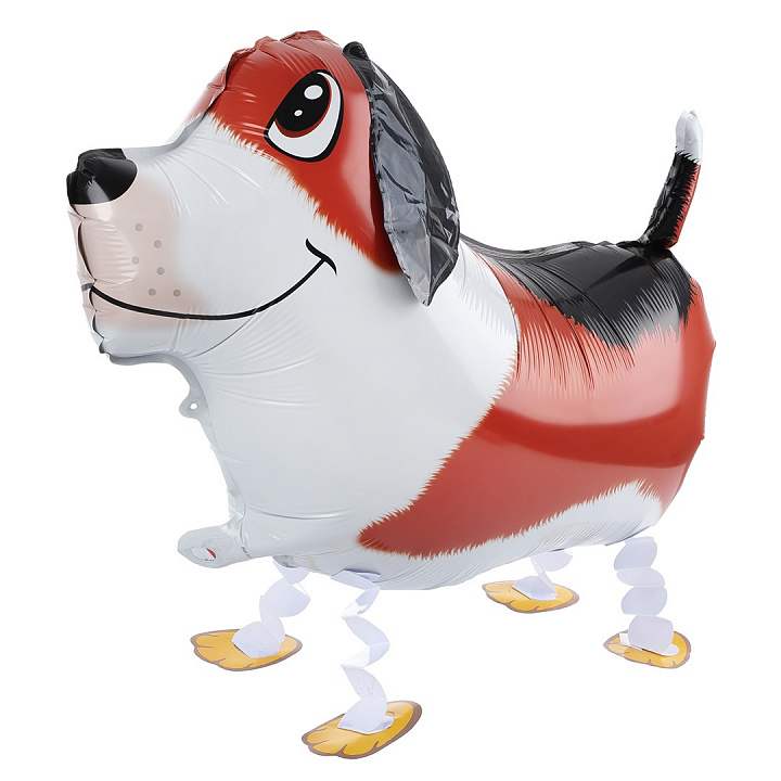 Шар 3D (24''/61 см) Ходячая Фигура, Бигль, 1 шт. в уп.