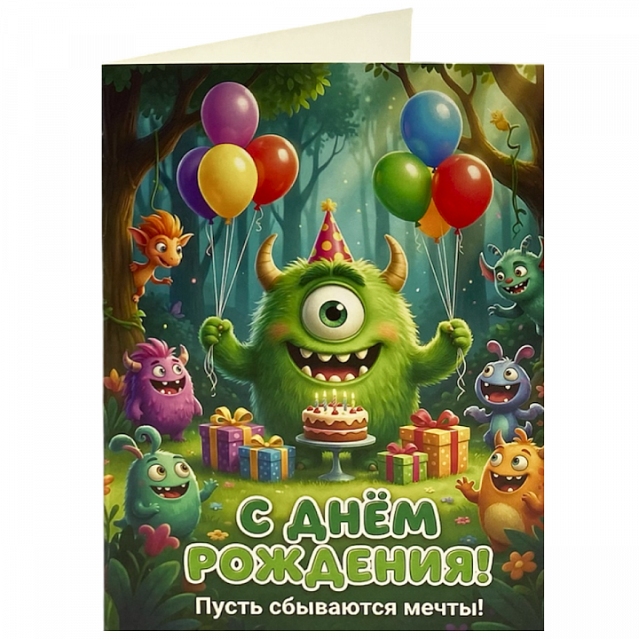 Открытка А6 формат «С Днем Рождения!»