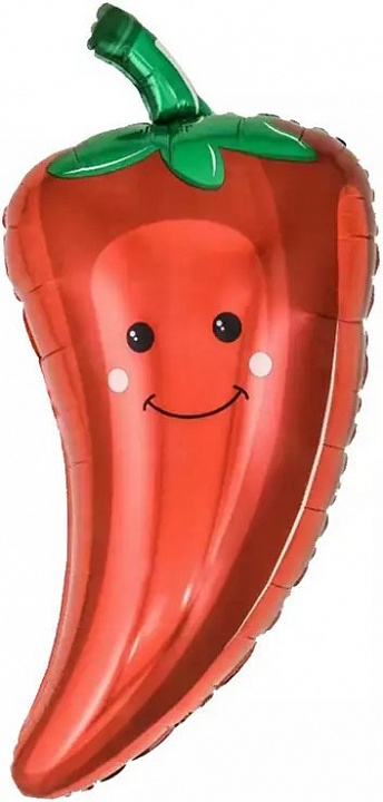 Шар (26''/66 см) Фигура, Перчик Чили, Красный, 1 шт. в уп.