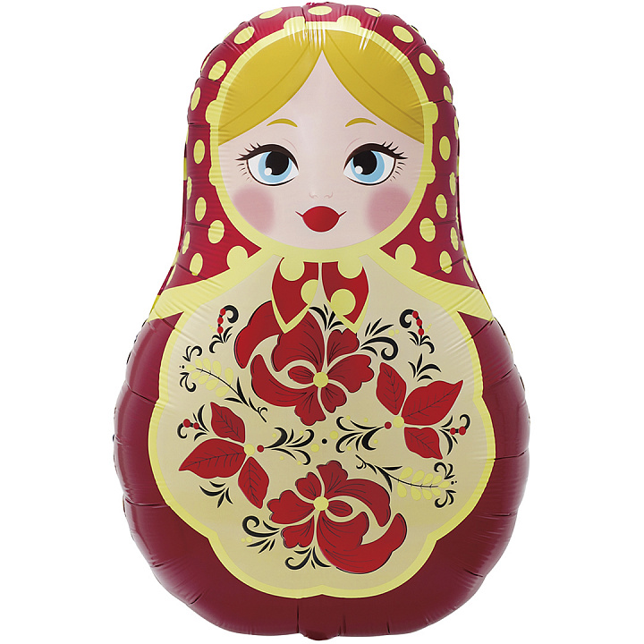 Шар (42''/107 см) Фигура, Матрешка, 1 шт. в уп.