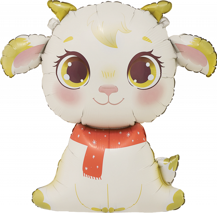 Шар (39''/99 см) Фигура, Козочка, Сатин, 1 шт. в уп.