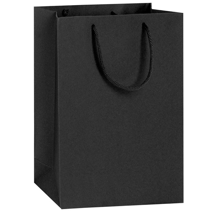 Пакет подарочный, Крафт 210гр, Люкс, Черный, 40*30*10 см, 1 шт.